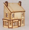 SH003 Low Relief Victorian Shop/Terraced House Left Hand OO Gauge Laser Cut Kit