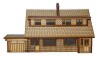 HS005 Semi Detached Dormer Bungalows Front Low Relief OO Gauge Laser Cut Kit