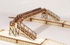 FB003 Platform Footbridge Four Track Span OO Gauge Model Laser Cut Kit