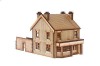 PB001 Victorian Terraced Pub Left Hand OO Gauge Laser Cut Kit