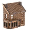 N-SH003 Low Relief Victorian Shop/Terraced House Left Hand N Gauge Laser Cut Kit