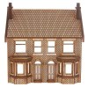 HS014 Low Relief Victorian Double Bay Window Terraced Houses OO Gauge Laser Cut