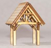 CH001 Parish Church and Lych Gate OO Gauge Model Laser Cut Kit