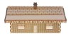 ST004 Mid Sized Low relief Station Building OO Gauge Laser Cut Kit