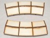 PC003 Curved Platform Canopy Outer 2nd Radius Twin pack OO Gauge Laser Cut Kit