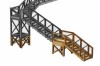 TT-FB005 Footbridge Height Extension OO Gauge Model Laser Cut Kit