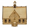 TT-HL001 Small School or Town Hall TT:120 Gauge Model Laser Cut Kit