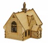 TT-HL001 Small School or Town Hall TT:120 Gauge Model Laser Cut Kit