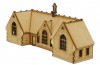 TT-SC002 Half Relief School Building TT:120 Gauge Model Laser Cut Kit