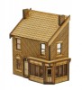 TT-SH004 Low Relief Victorian Shop/Terraced House Right Hand TT:120 Scale Laser Cut Kit