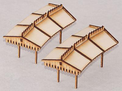 PC002 Curved Platform Canopy Inner 1st Radius Twin pack OO Gauge Laser Cut Kit