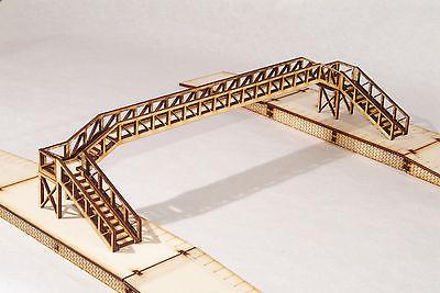 FB003 Platform Footbridge Four Track Span OO Gauge Model Laser Cut Kit