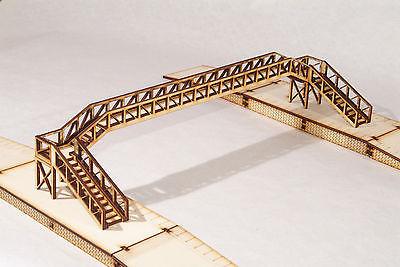 FB003 Platform Footbridge Four Track Span OO Gauge Model Laser Cut Kit