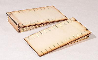 PS003 Double Sided Angled Platform Ramp Twin pack OO Gauge Laser Cut Kit 