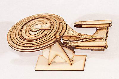 Star Trek Enterprise D Laser Cut Model Kit