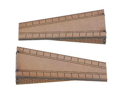 PS004 Double Sided Straight Platform Ramp Twin pack OO Gauge Laser Cut Kit 