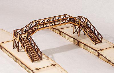 FB001 Platform Footbridge Double Track Span OO Gauge Model Laser Cut Kit