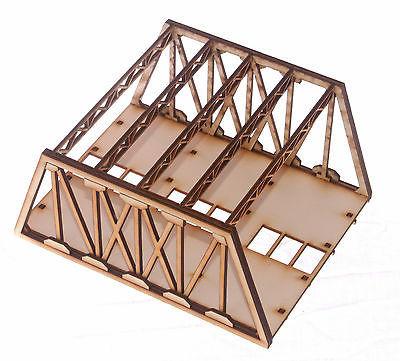 BR003 Twin Track Short Girder Rail Bridge OO Gauge Model Laser Cut Kit