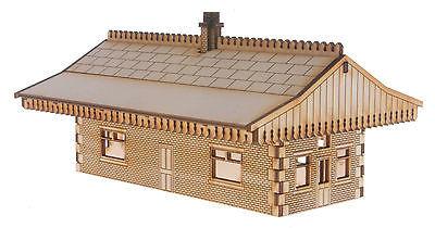 ST003 Mid Sized Island Station Building OO Gauge Laser Cut Kit