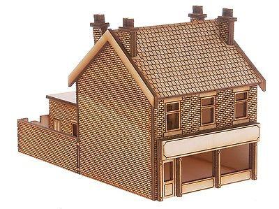 SH014 Victorian Terraced Shop Type 3 Left Handed OO Gauge Laser Cut Kit