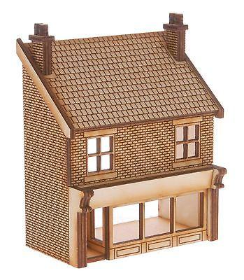 SH010 Victorian Shop Type 2 Low Relief Front Left Hand OO Gauge Laser Cut Kit