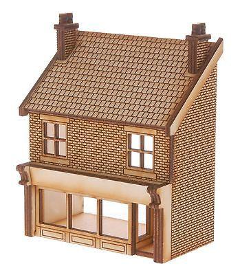 SH011 Victorian Shop Type 2 Low Relief Front Right Hand OO Gauge Laser Cut Kit