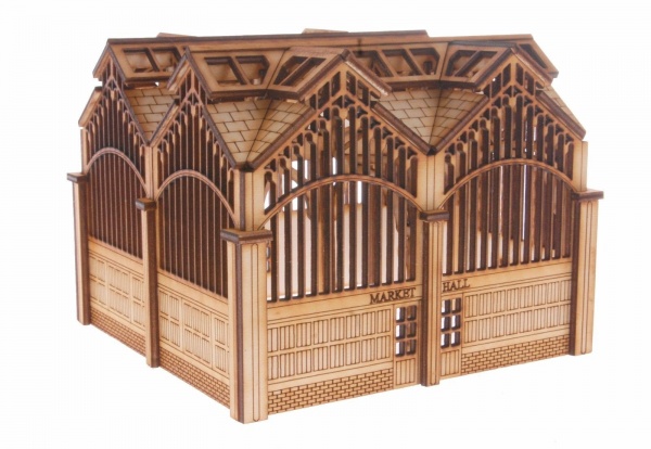 MK001 Market Hall OO Gauge Laser Cut Kit