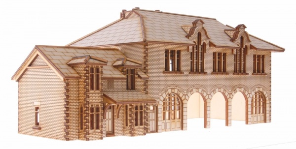 FS001 ''Houghton'' Firestation and Officers House OO Gauge Laser Cut Kit