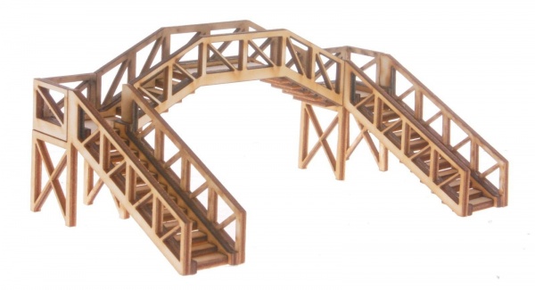 FB006 Platform Footbridge Single Track Span OO Gauge Model Laser Cut Kit