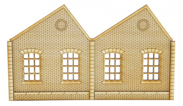 NL001 Ultra Low Relief Single Storey Northlight Factory Right Hand Peak OO Gauge Kit