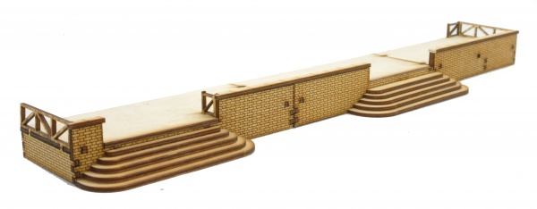 Lcut Creative OO Gauge Station Platform Kit – Woodfibre Board, UK Made, Unbuilt