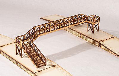 FB002 Platform Footbridge Triple Track Span OO Gauge Model Laser Cut Kit